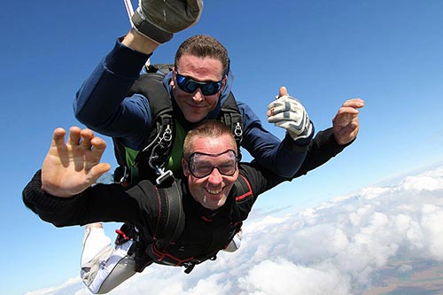 Saut en tandem - La chute libre
