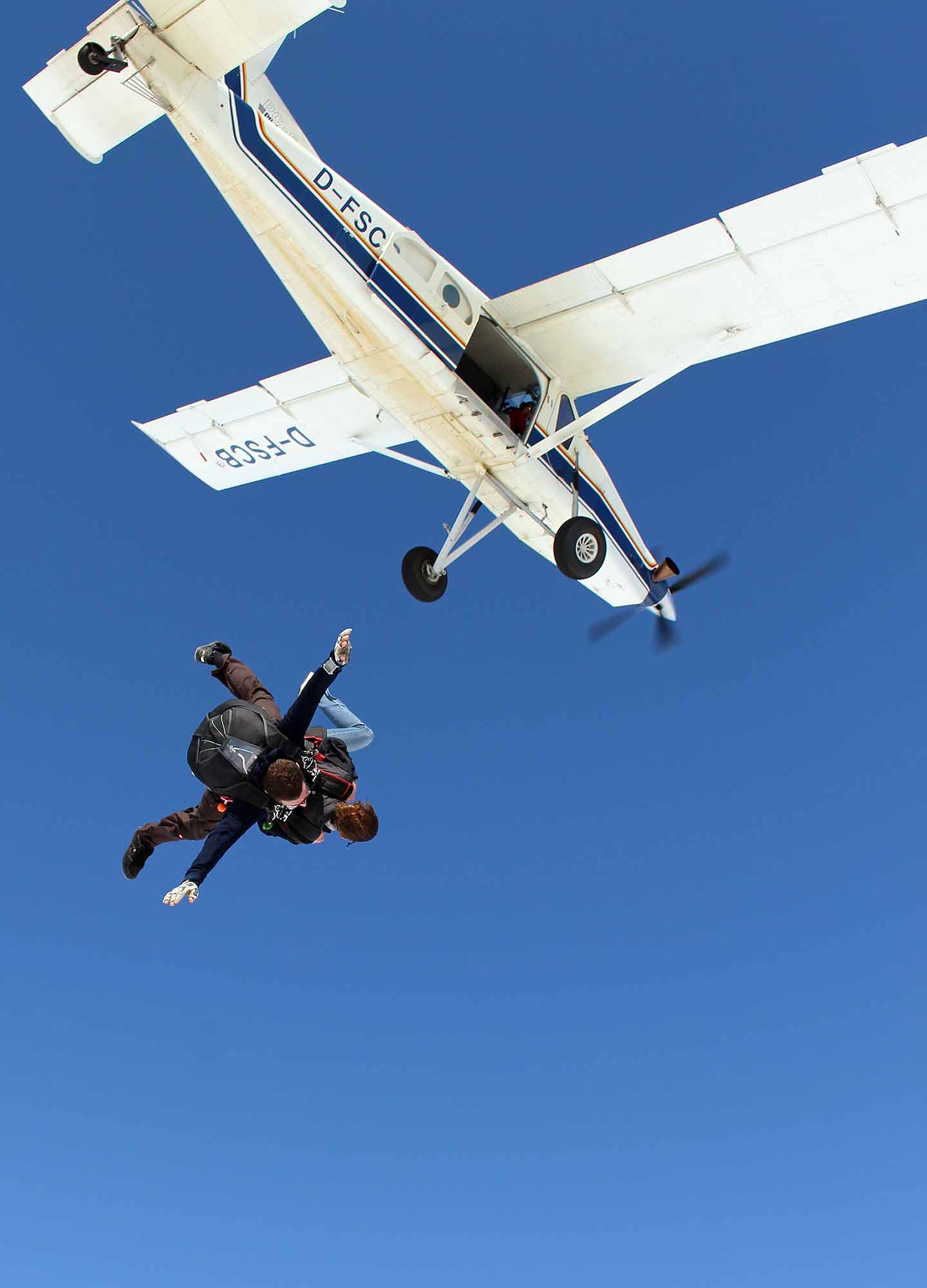 Saut en Tandem